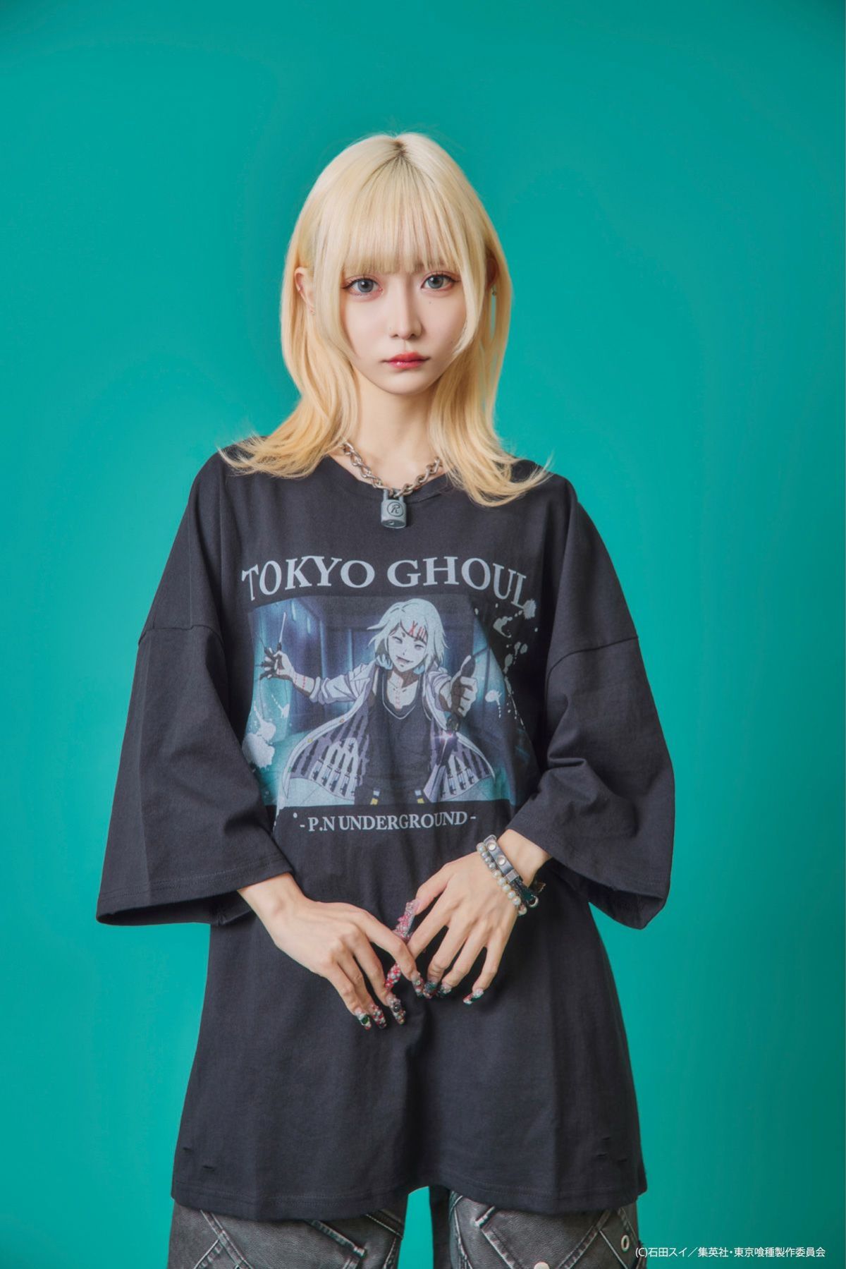 【P.N UNDERGROUND×東京喰種】“鈴屋什造”ダメージTシャツ