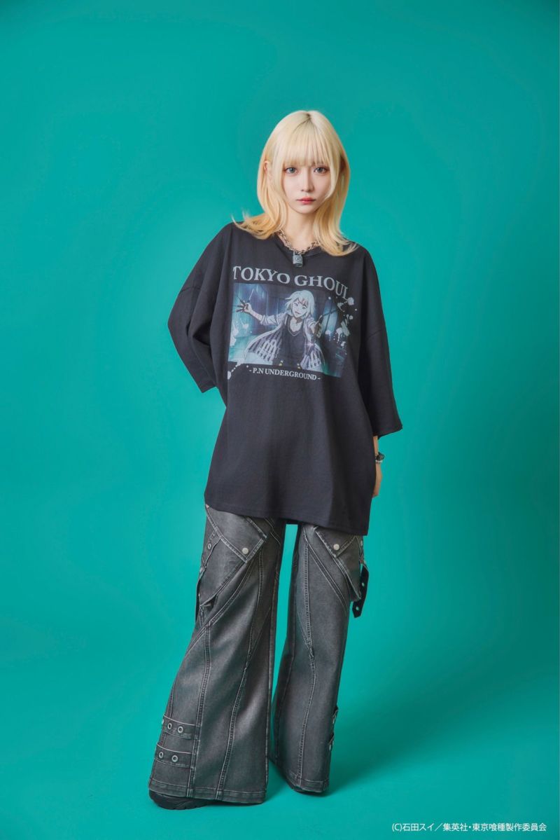 【P.N UNDERGROUND×東京喰種】“鈴屋什造”ダメージTシャツ