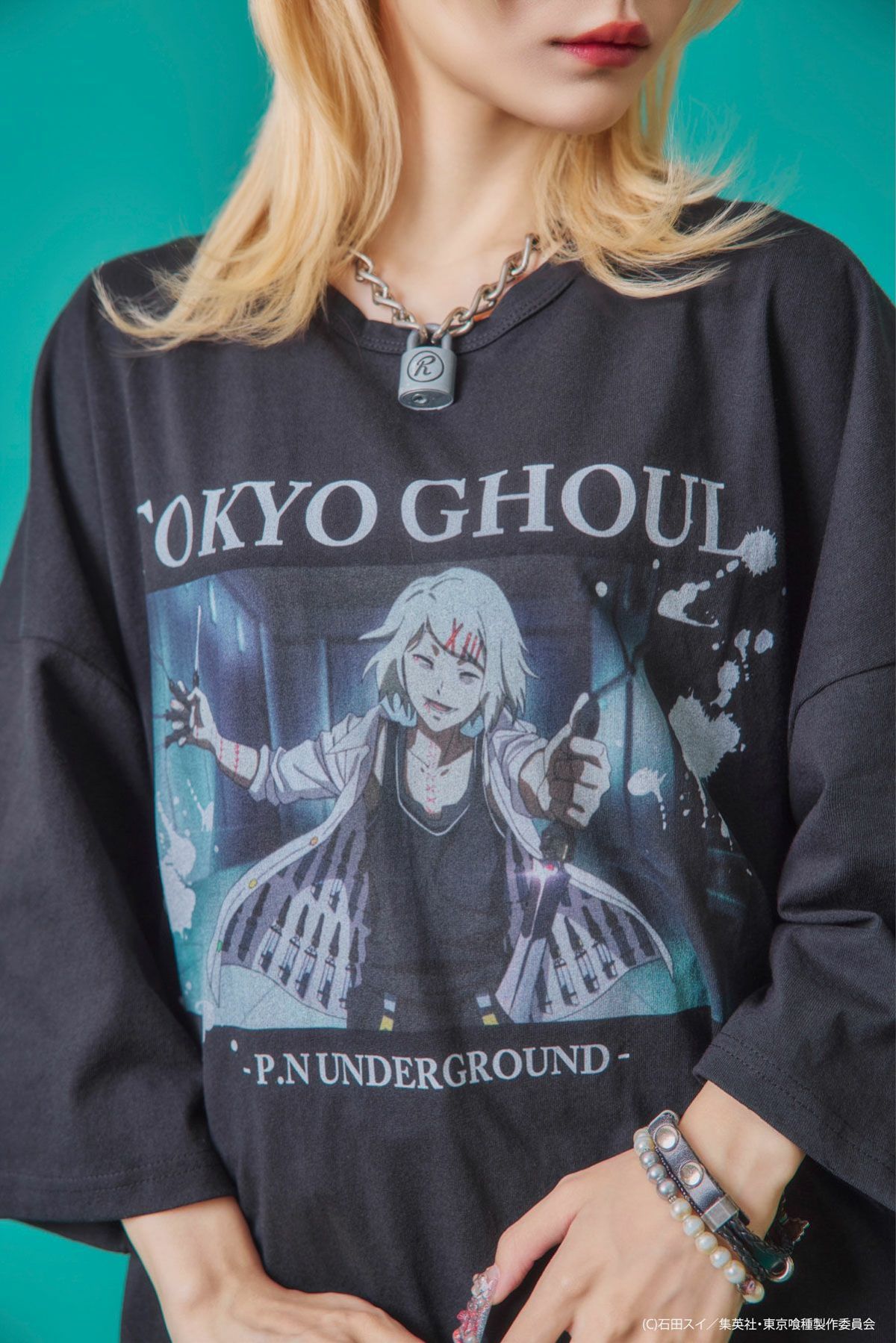【P.N UNDERGROUND×東京喰種】“鈴屋什造”ダメージTシャツ