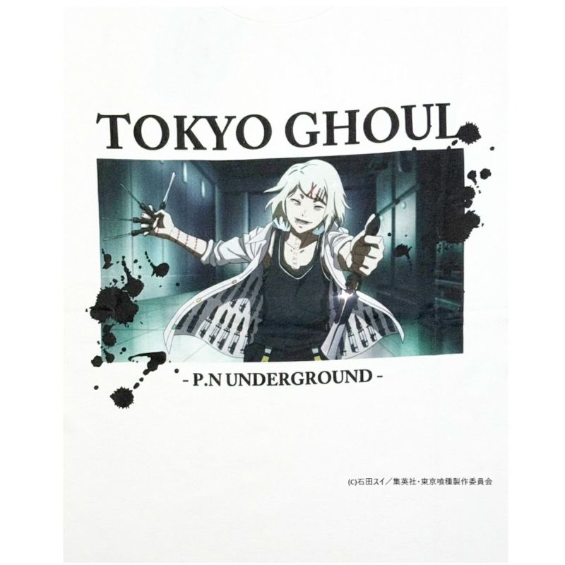 【P.N UNDERGROUND×東京喰種】“鈴屋什造”ダメージTシャツ