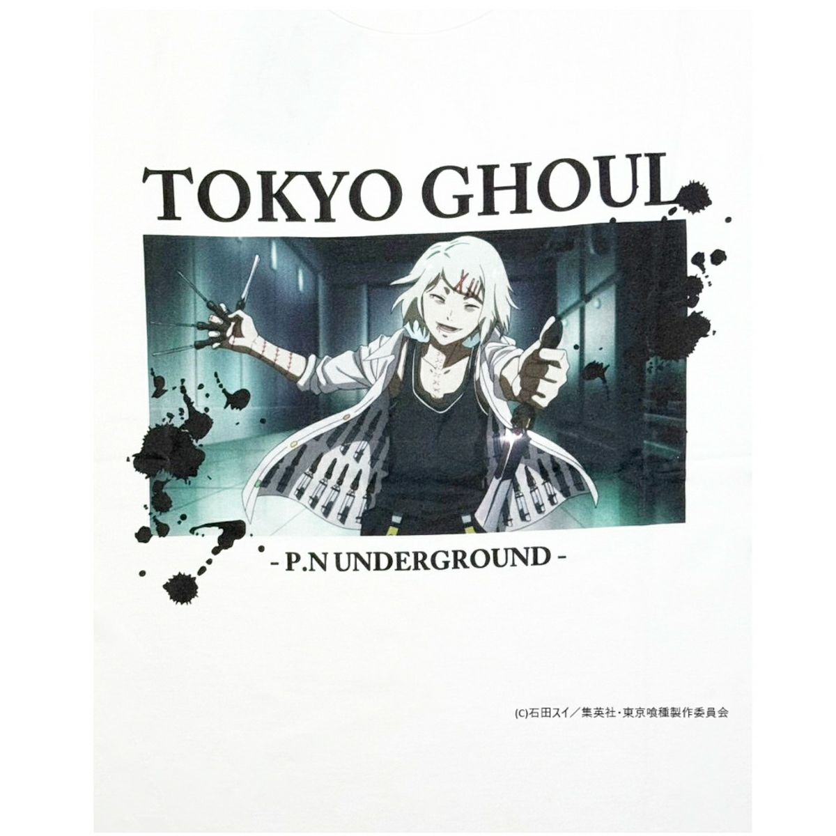 【P.N UNDERGROUND×東京喰種】“鈴屋什造”ダメージTシャツ