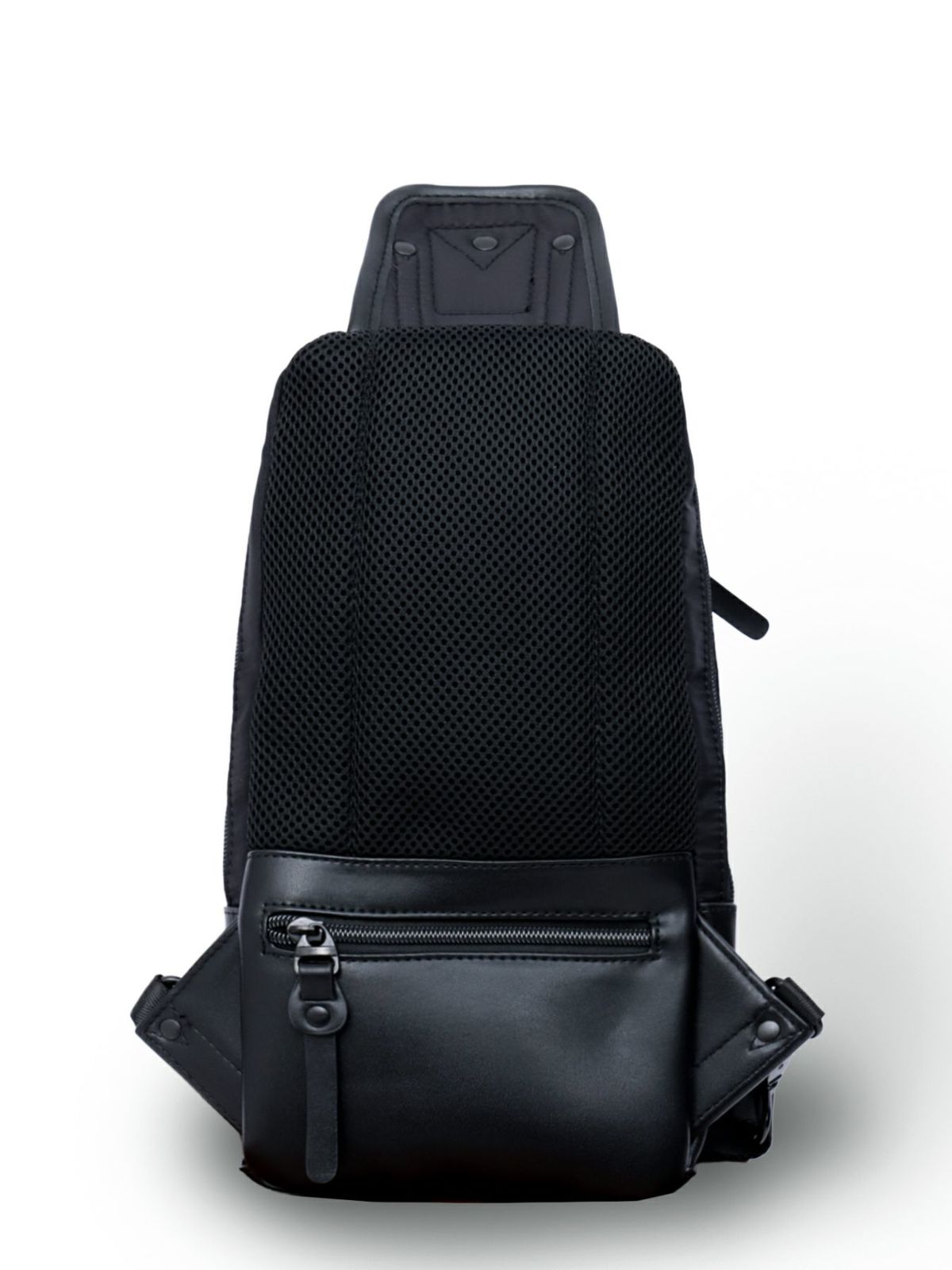 【絡繰魂】“龍神/荒波”総刺繍 金襴切り替えボディバッグ