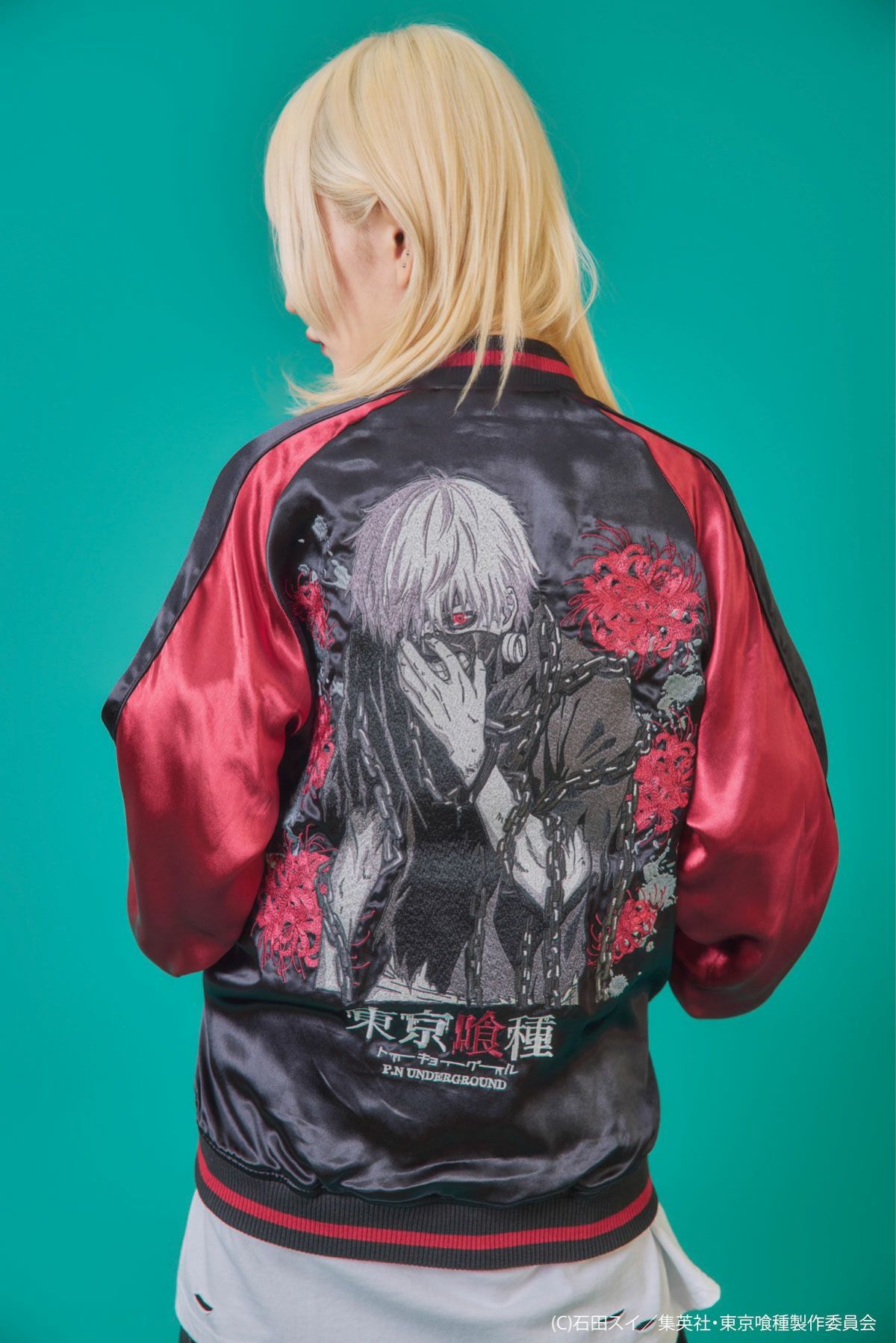 【P.N UNDERGROUND×東京喰種】“金木研”総刺繍リバーシブルスカジャン