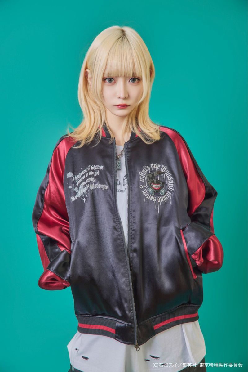 【P.N UNDERGROUND×東京喰種】“金木研”総刺繍リバーシブルスカジャン