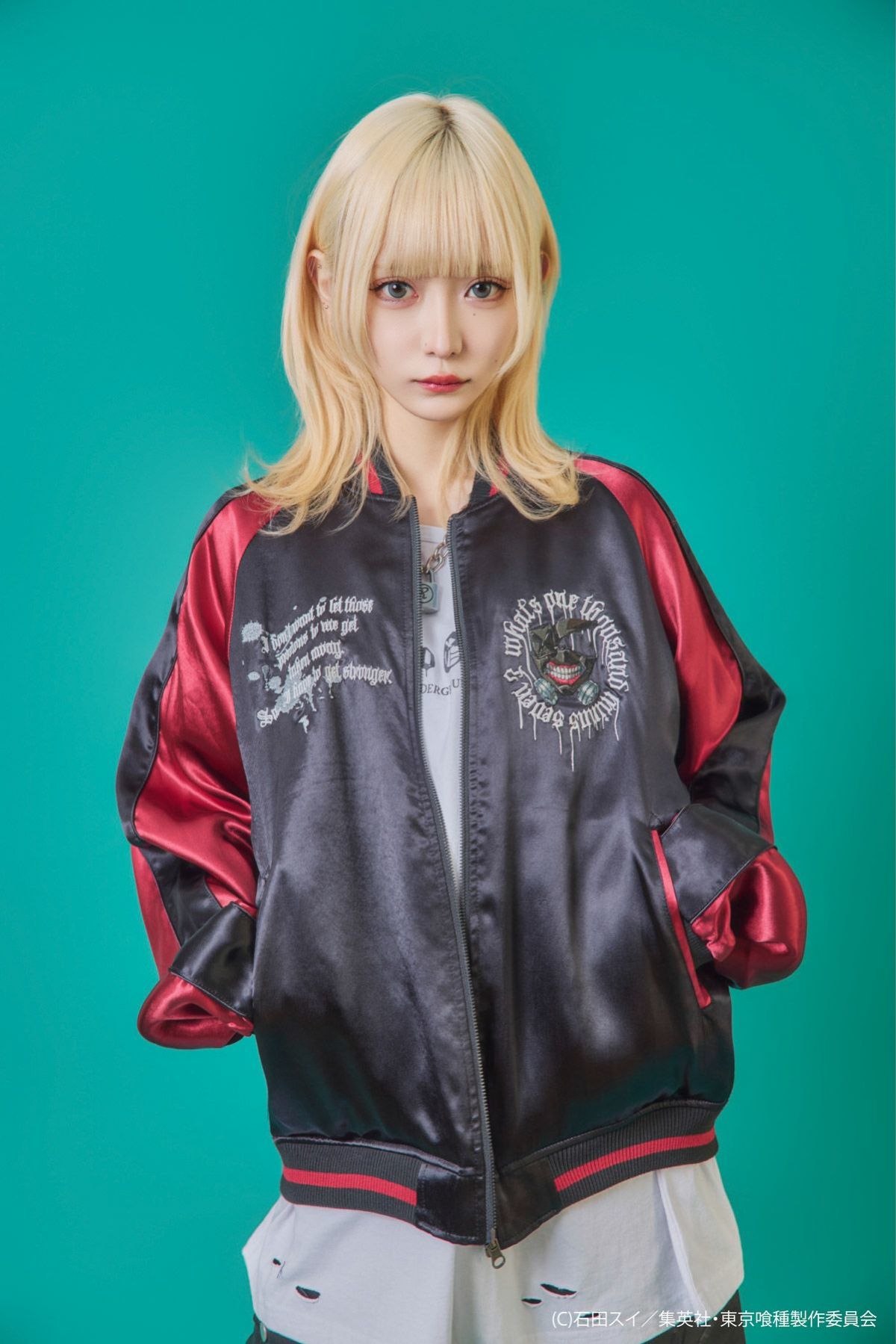 【P.N UNDERGROUND×東京喰種】“金木研”総刺繍リバーシブルスカジャン