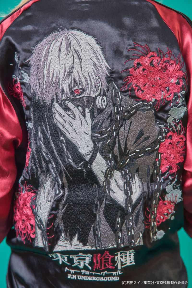 【P.N UNDERGROUND×東京喰種】“金木研”総刺繍リバーシブルスカジャン