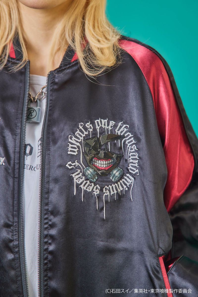 【P.N UNDERGROUND×東京喰種】“金木研”総刺繍リバーシブルスカジャン