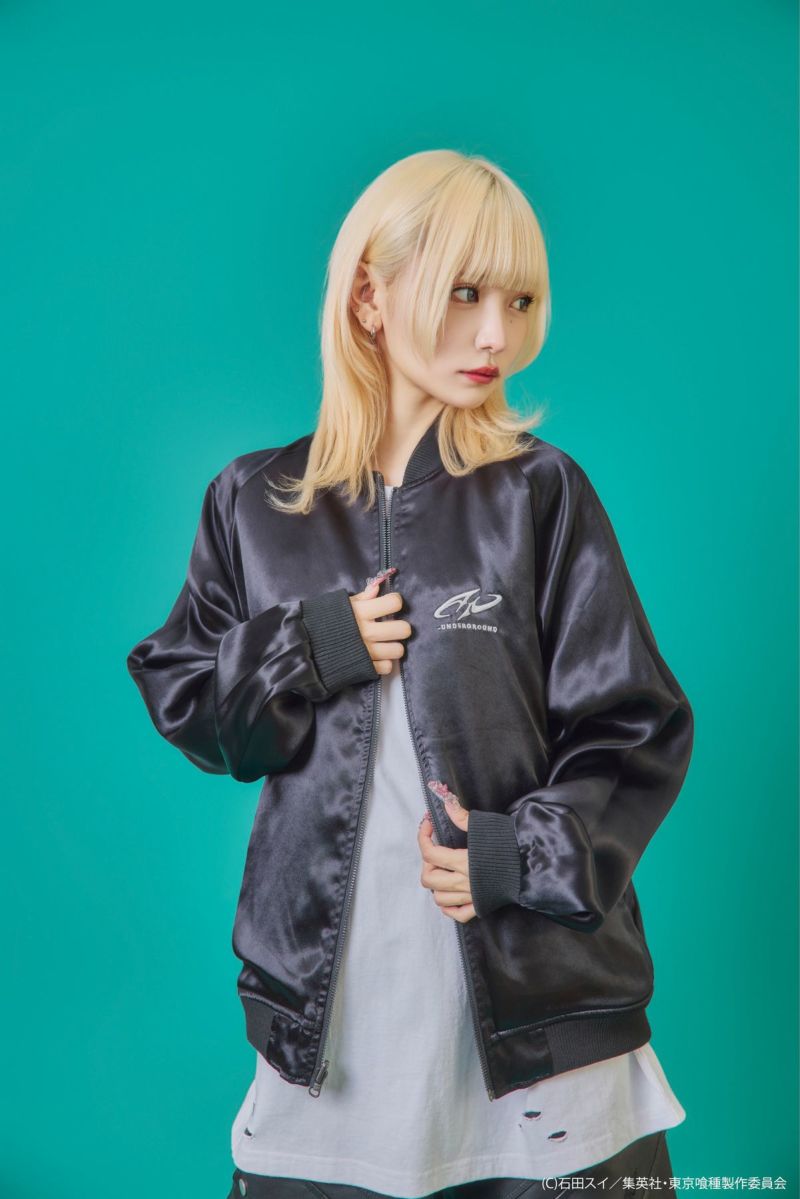 【P.N UNDERGROUND×東京喰種】“金木研”総刺繍リバーシブルスカジャン