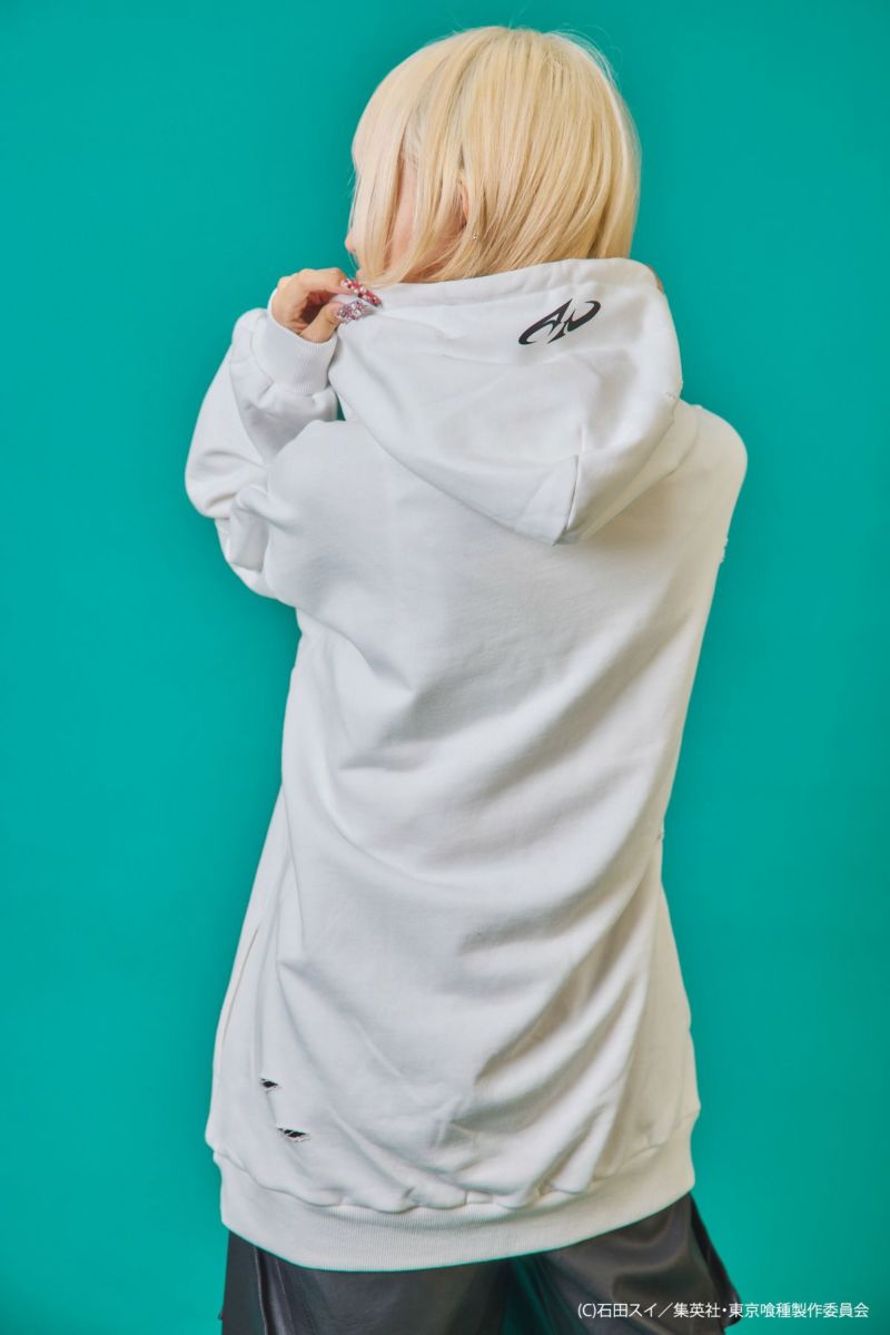 【P.N UNDERGROUND×東京喰種】“金木研”ダメージプルパーカー