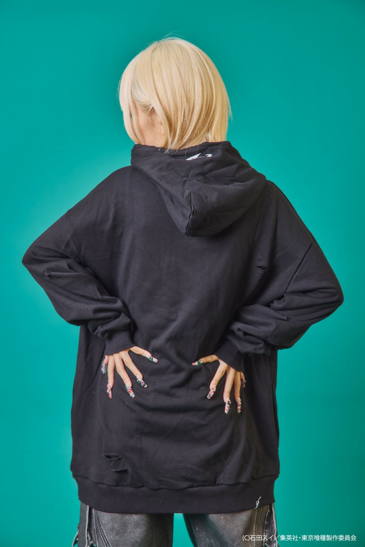 【P.N UNDERGROUND×東京喰種】“金木研”ダメージプルパーカー