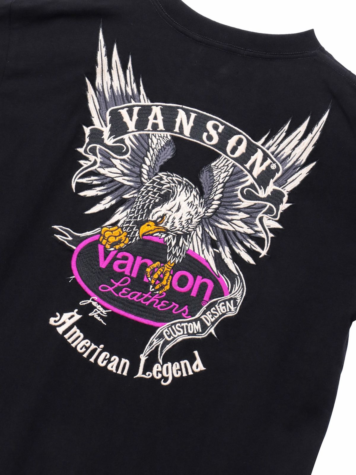 【VANSON】イーグル刺繍入りロンT