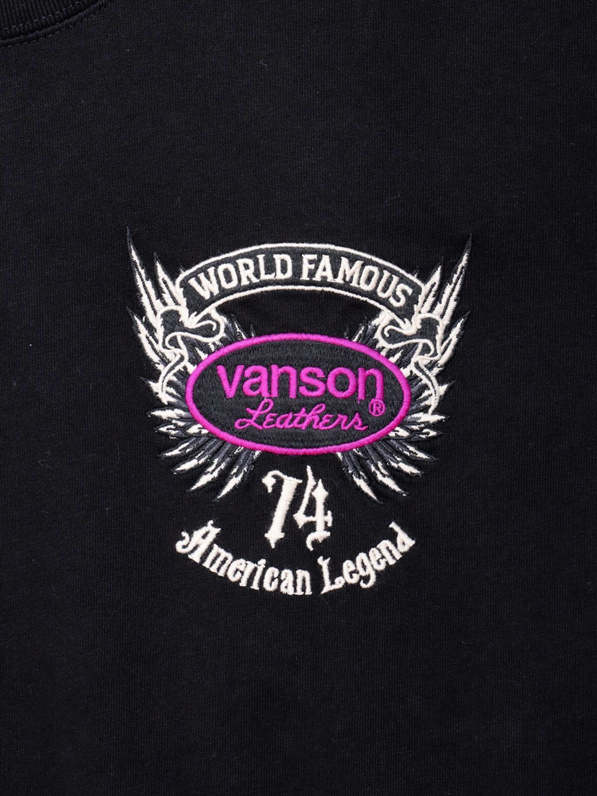 【VANSON】イーグル刺繍入りロンT