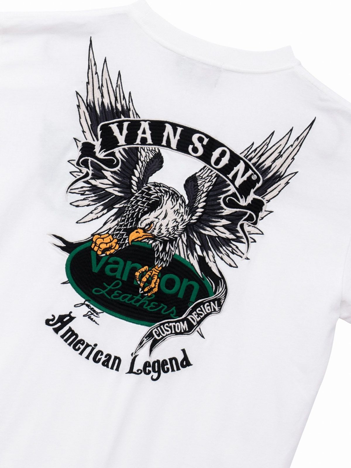 【VANSON】イーグル刺繍入りロンT