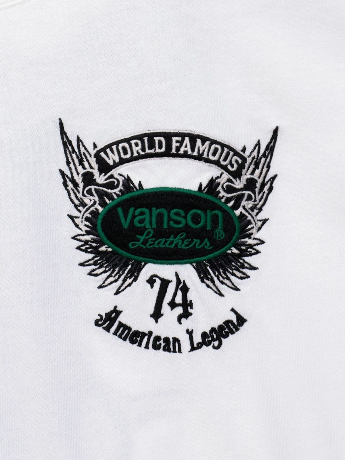 【VANSON】イーグル刺繍入りロンT