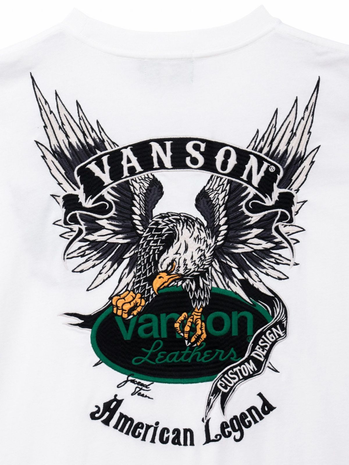 【VANSON】イーグル刺繍入りロンT