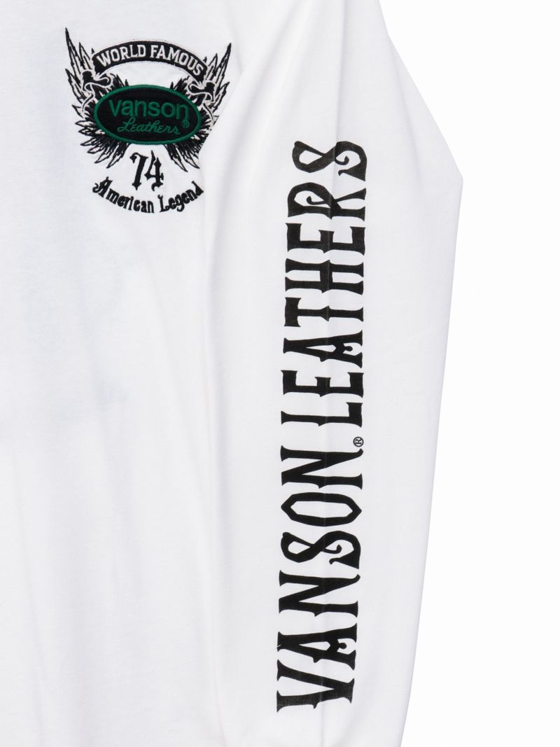 【VANSON】イーグル刺繍入りロンT