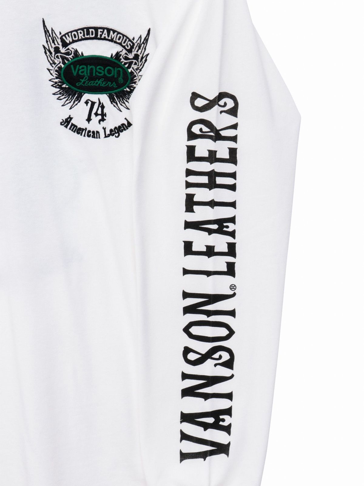 【VANSON】イーグル刺繍入りロンT