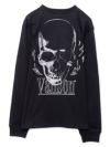 【VANSON】スカル刺繍入りロンT