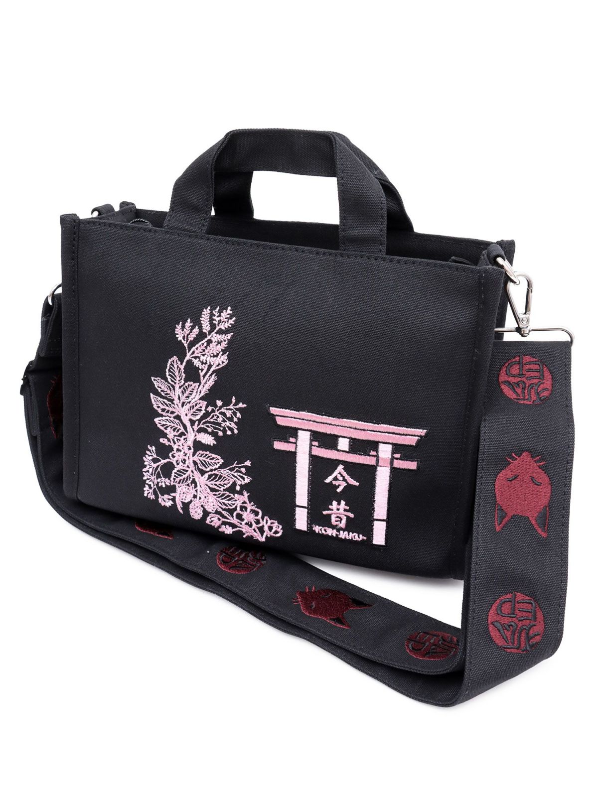 【今昔 -KON-JAKU-】“鳥居とこんぎつね”2WAYミニショルダートートバッグ