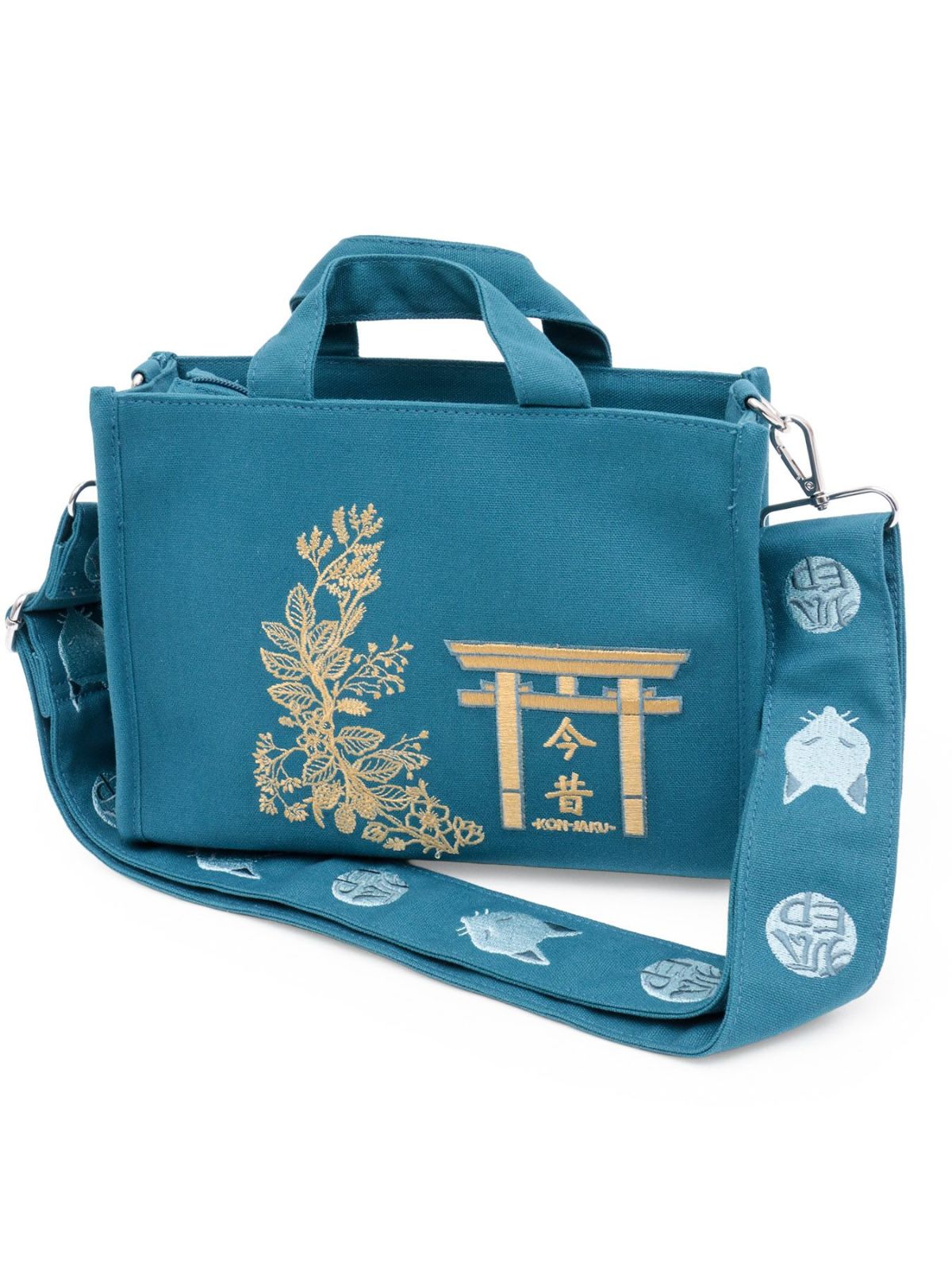 【今昔 -KON-JAKU-】“鳥居とこんぎつね”2WAYミニショルダートートバッグ