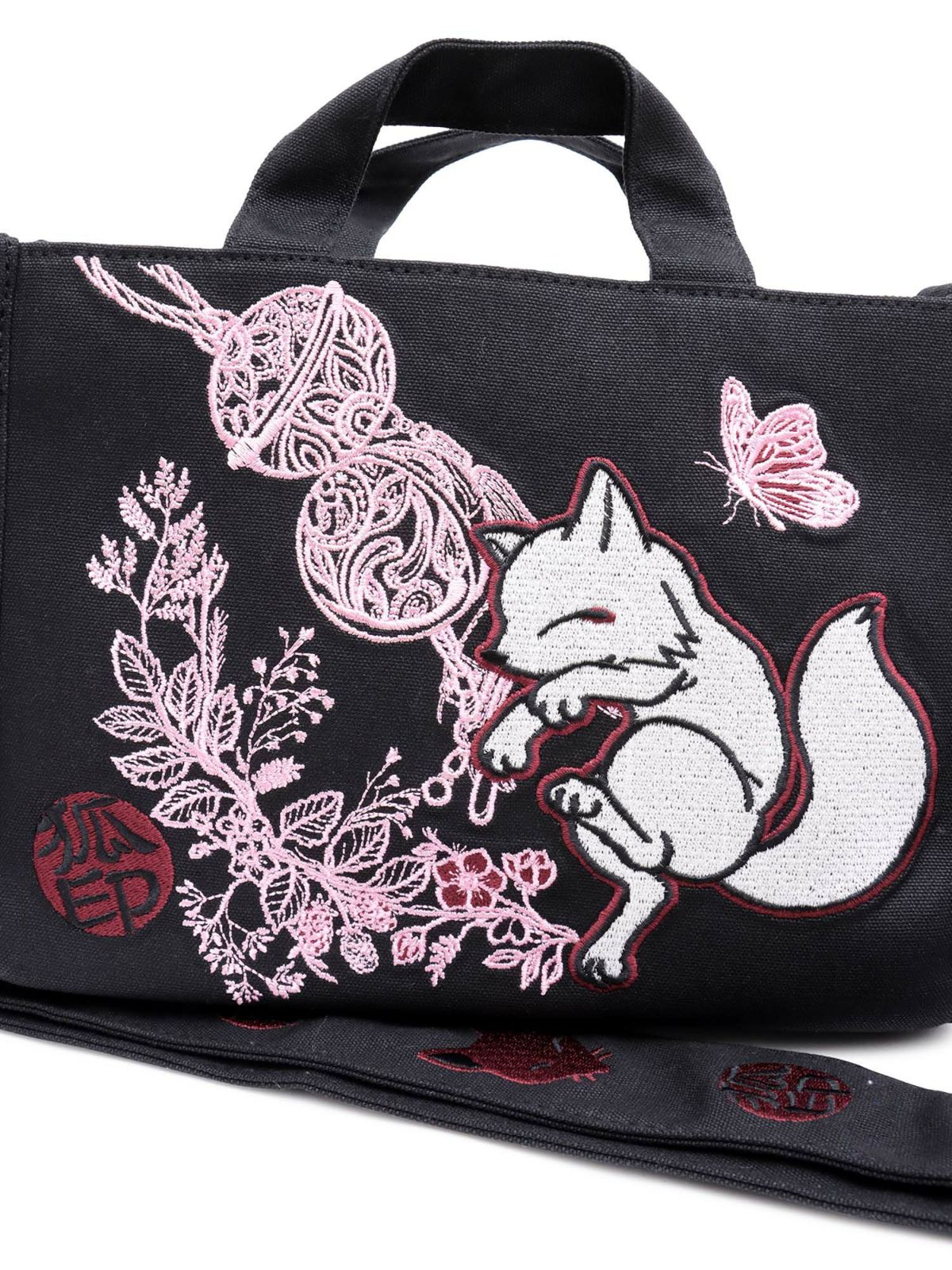 【今昔 -KON-JAKU-】“鳥居とこんぎつね”2WAYミニショルダートートバッグ