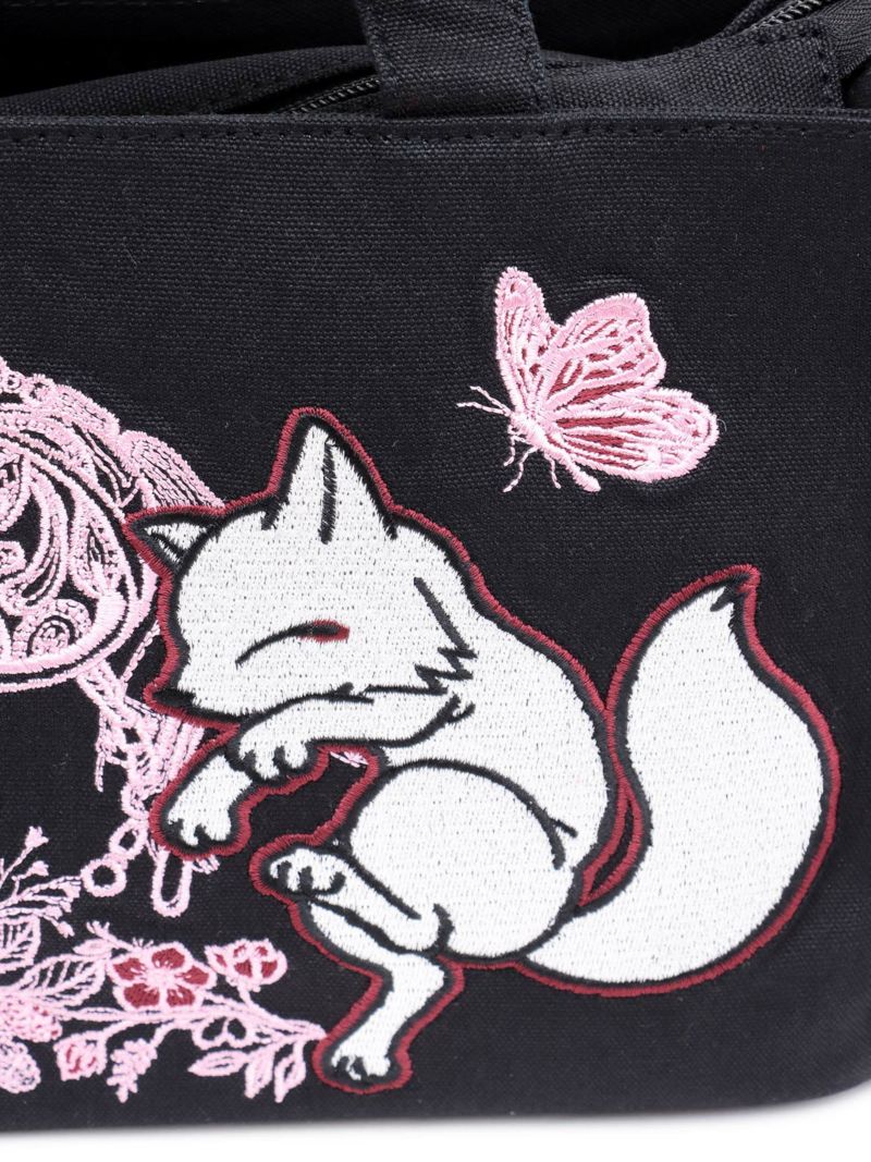 【今昔 -KON-JAKU-】“鳥居とこんぎつね”2WAYミニショルダートートバッグ