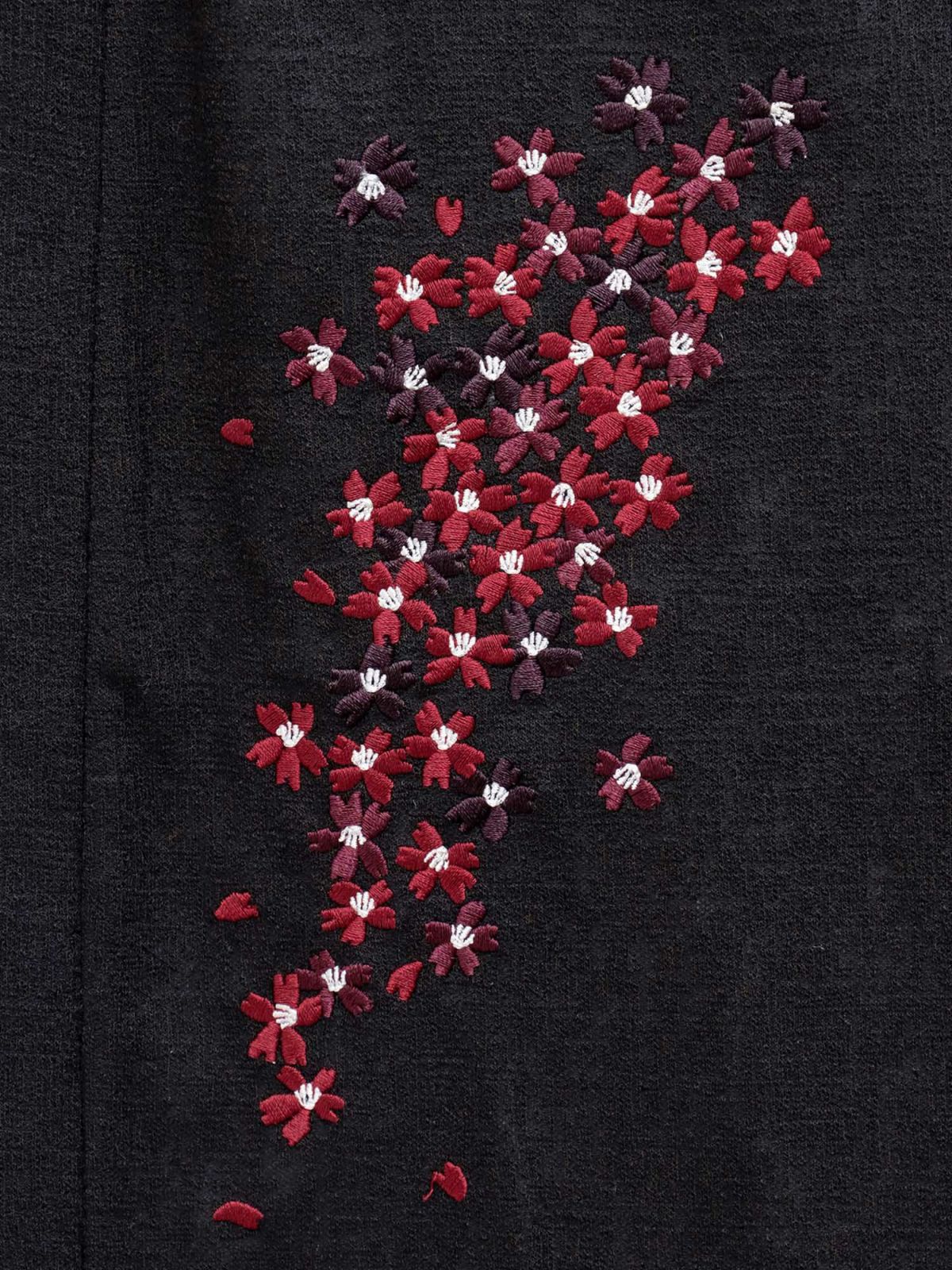 【雅結】桜刺繍カーディガン×Tシャツセット