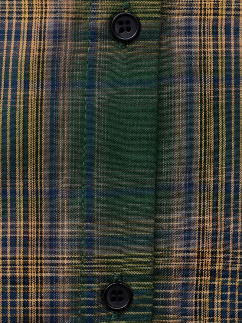 【雅結】桜刺繍 フード付きチェックシャツアウター