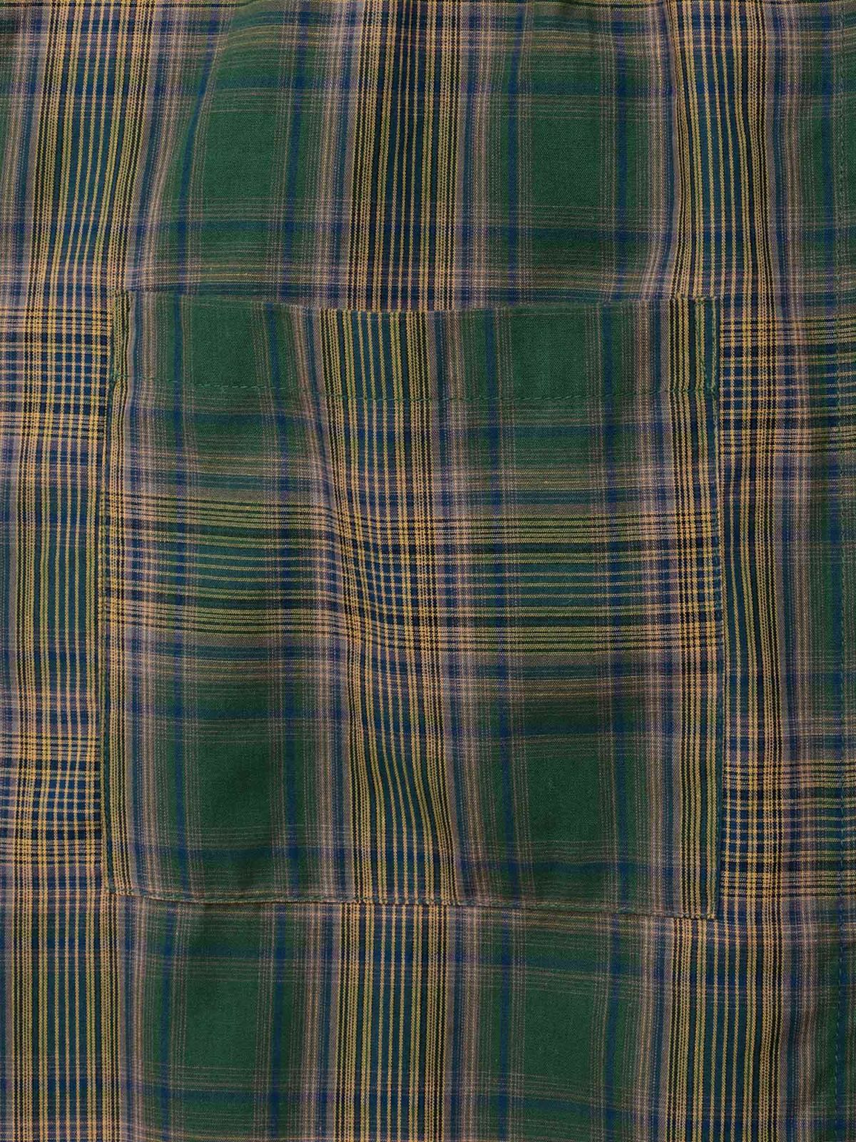 【雅結】桜刺繍 フード付きチェックシャツアウター