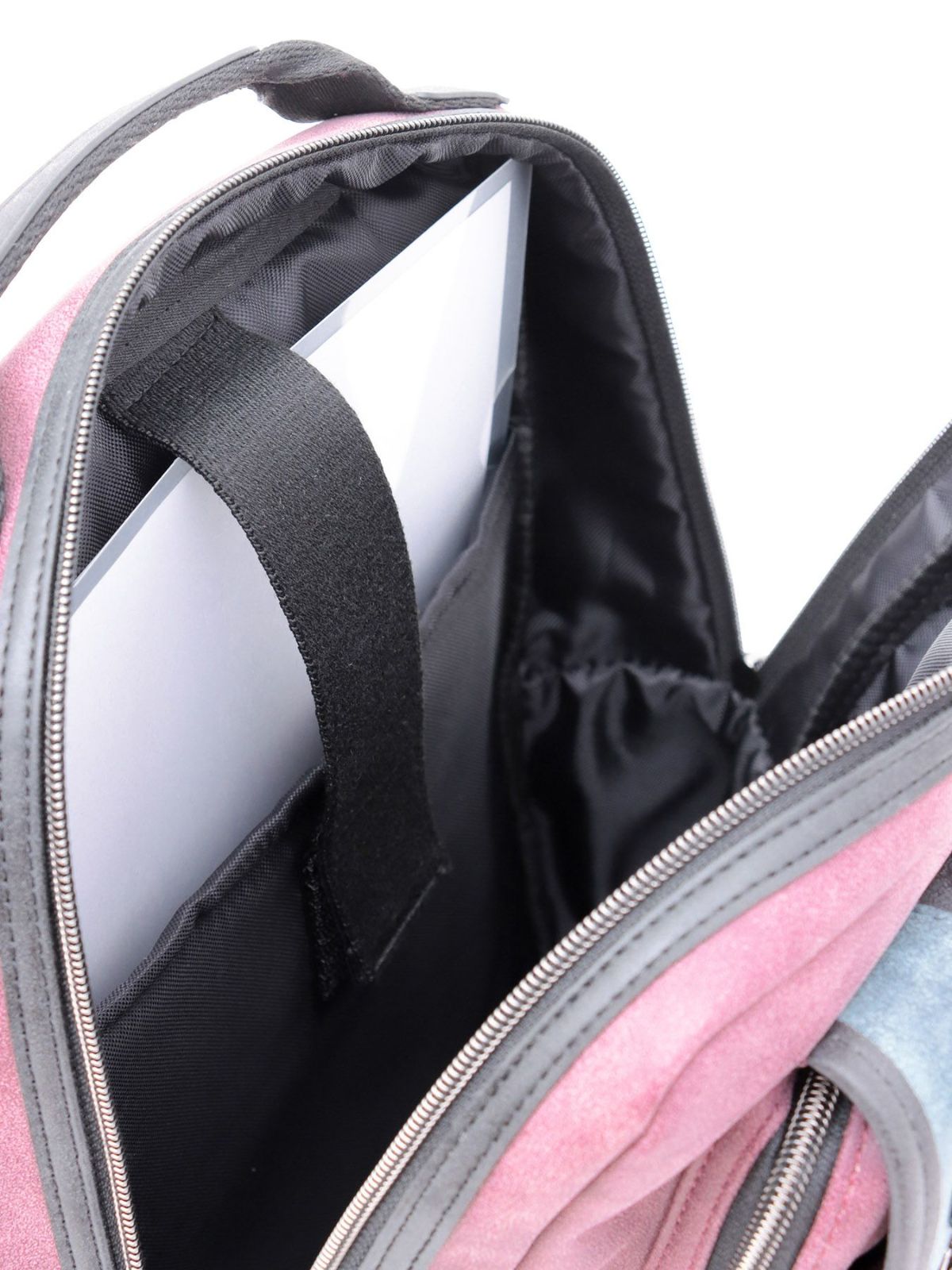 【雅結】八咫烏と桜刺繍 配色切替2WAYスクエアボディバッグ