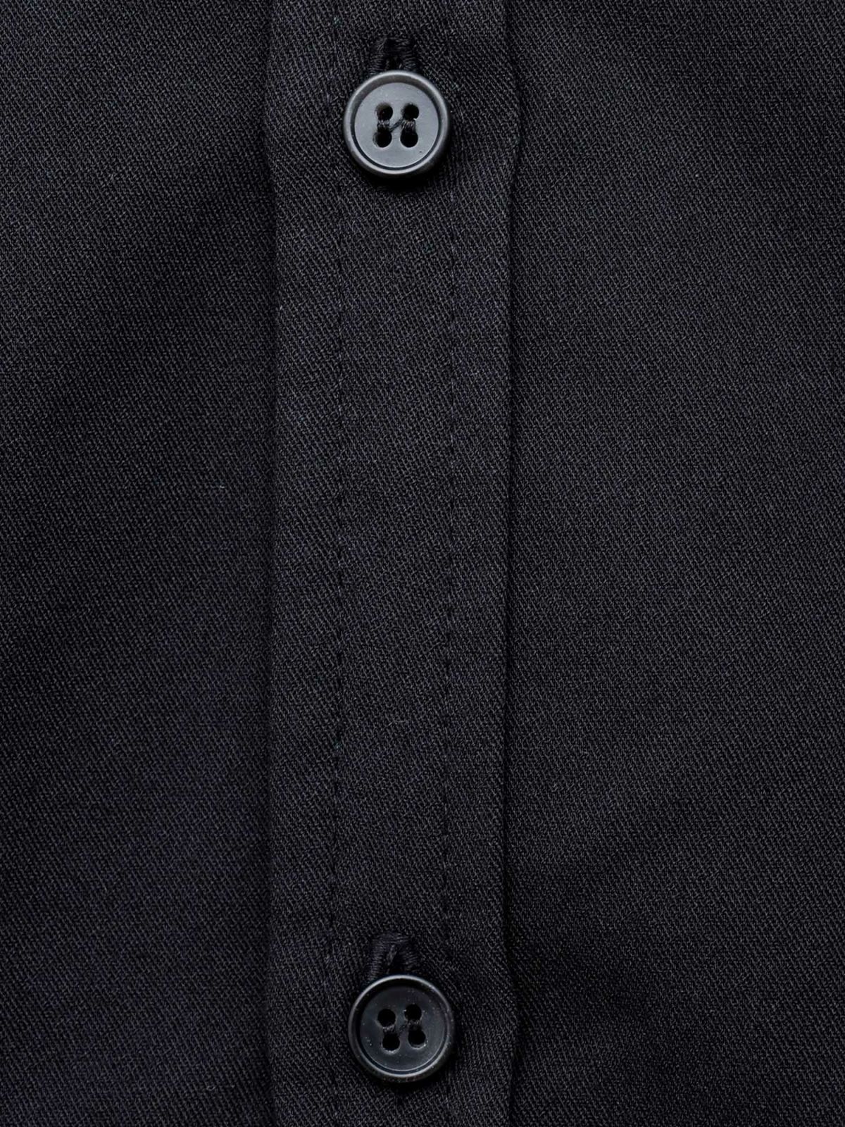 【雅結】桜刺繍 切り替えシャツ