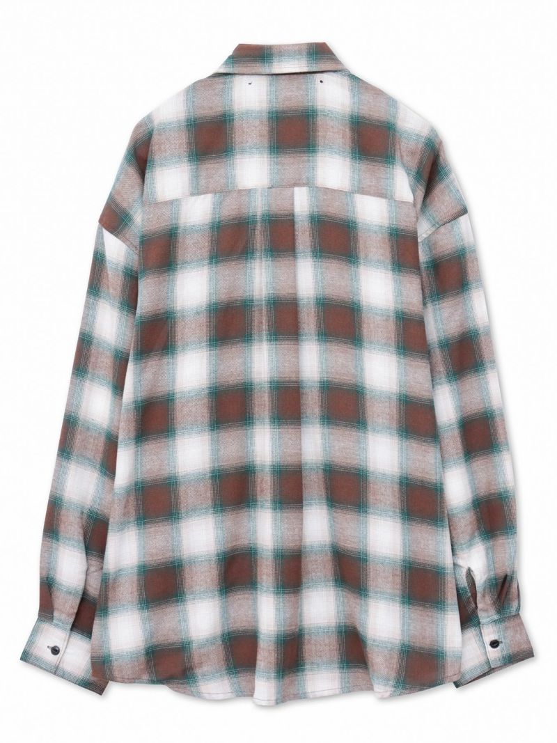 【moz】フード脱着 チェックシャツ〔別注〕