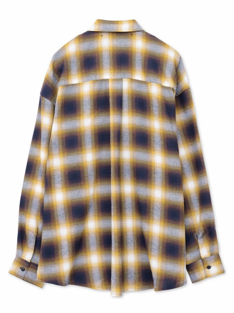 【moz】フード脱着 チェックシャツ〔別注〕