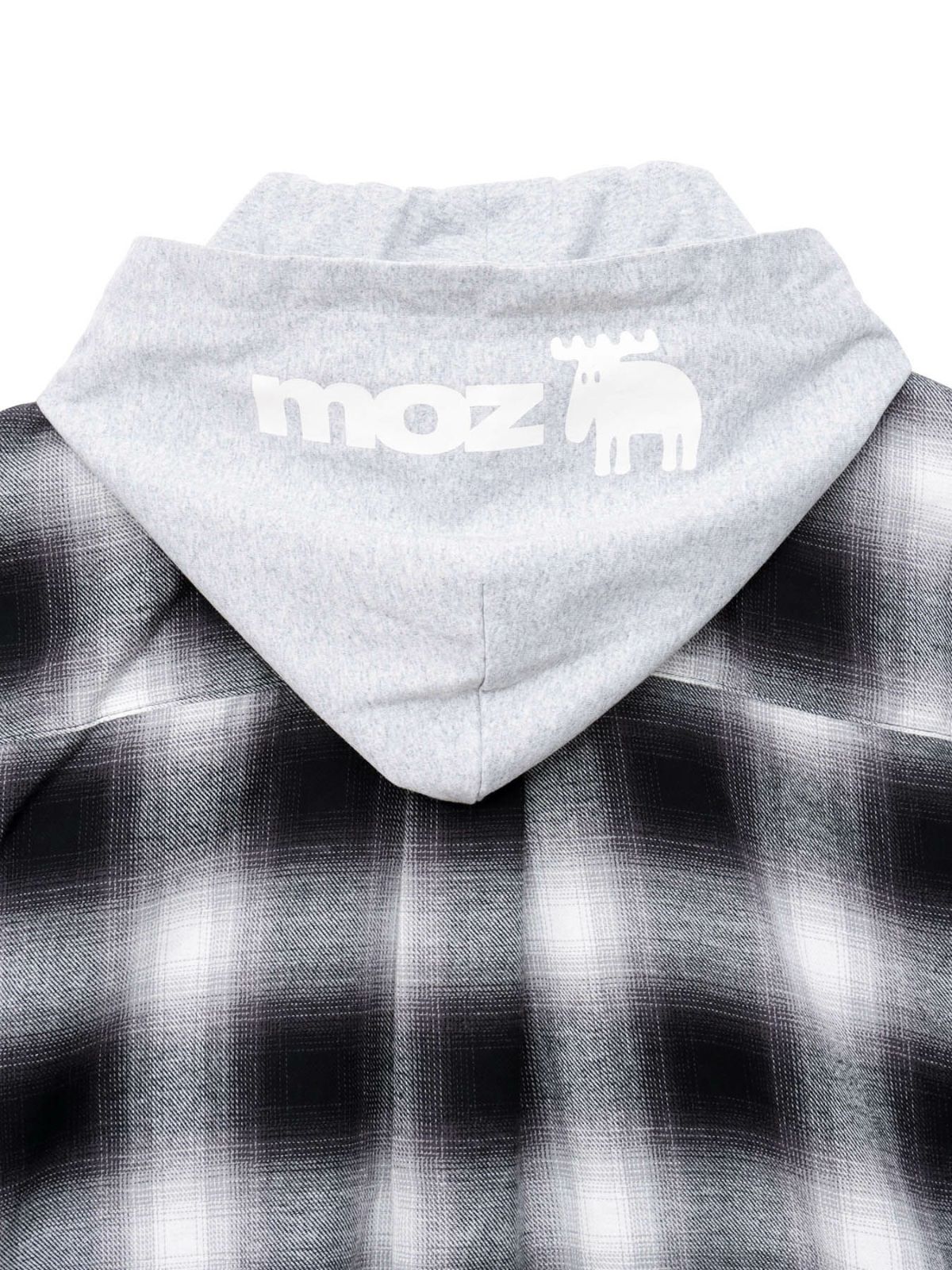 【moz】フード脱着 チェックシャツ〔別注〕