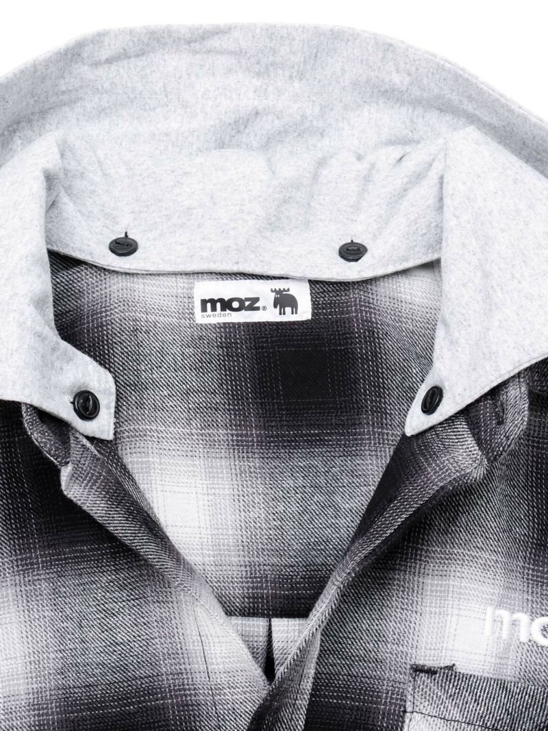 【moz】フード脱着 チェックシャツ〔別注〕