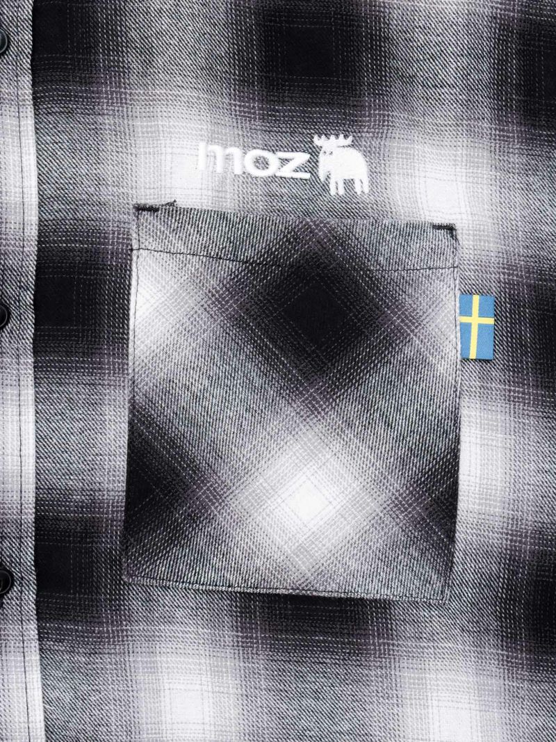 【moz】フード脱着 チェックシャツ〔別注〕