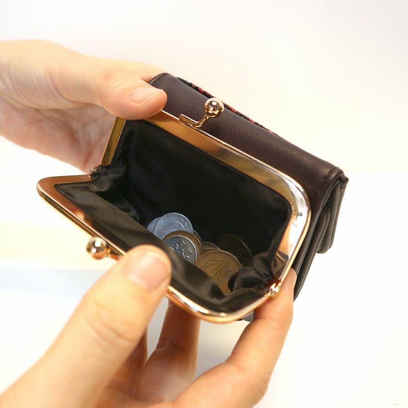 【TATAMI-BERI】畳縁 がま口ウォレット