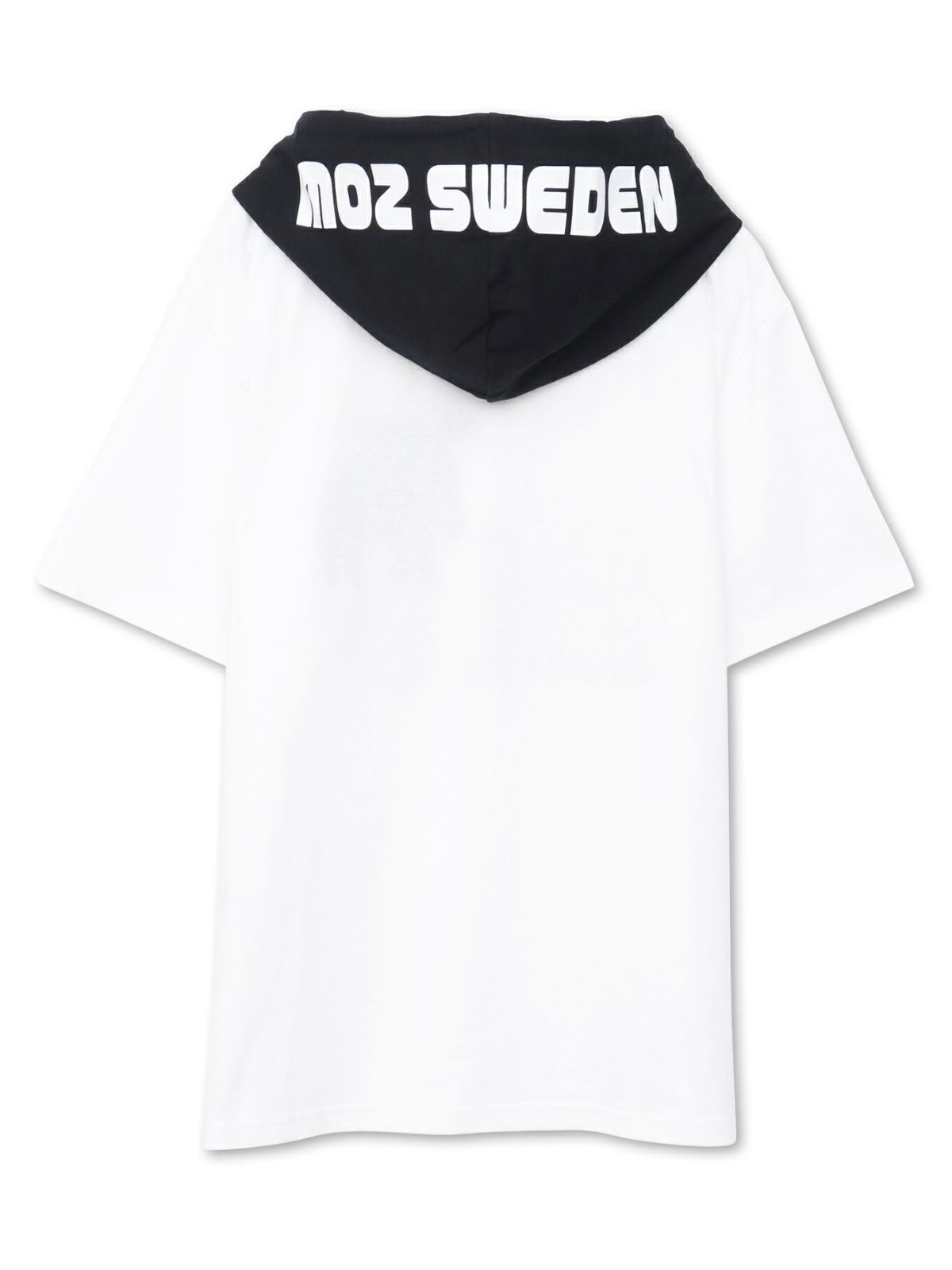  【moz】エルク サガラ刺繍入りレイヤードプルパーカー〔別注〕