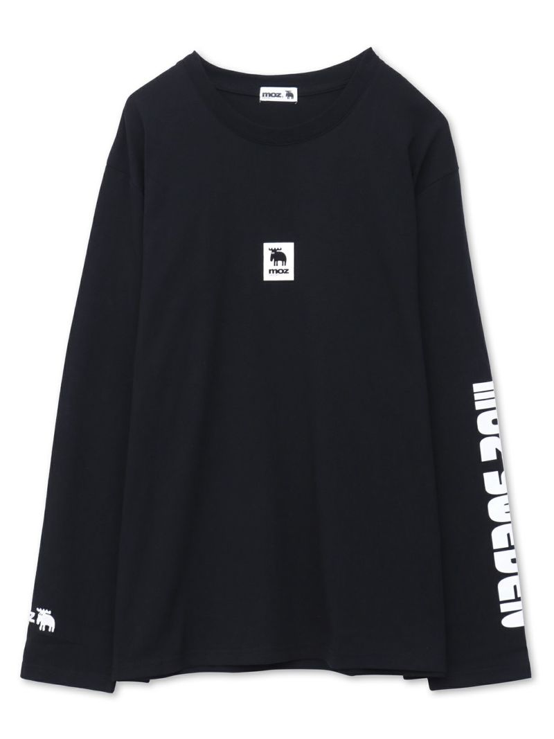  【moz】エルク サガラ刺繍入りレイヤードプルパーカー〔別注〕