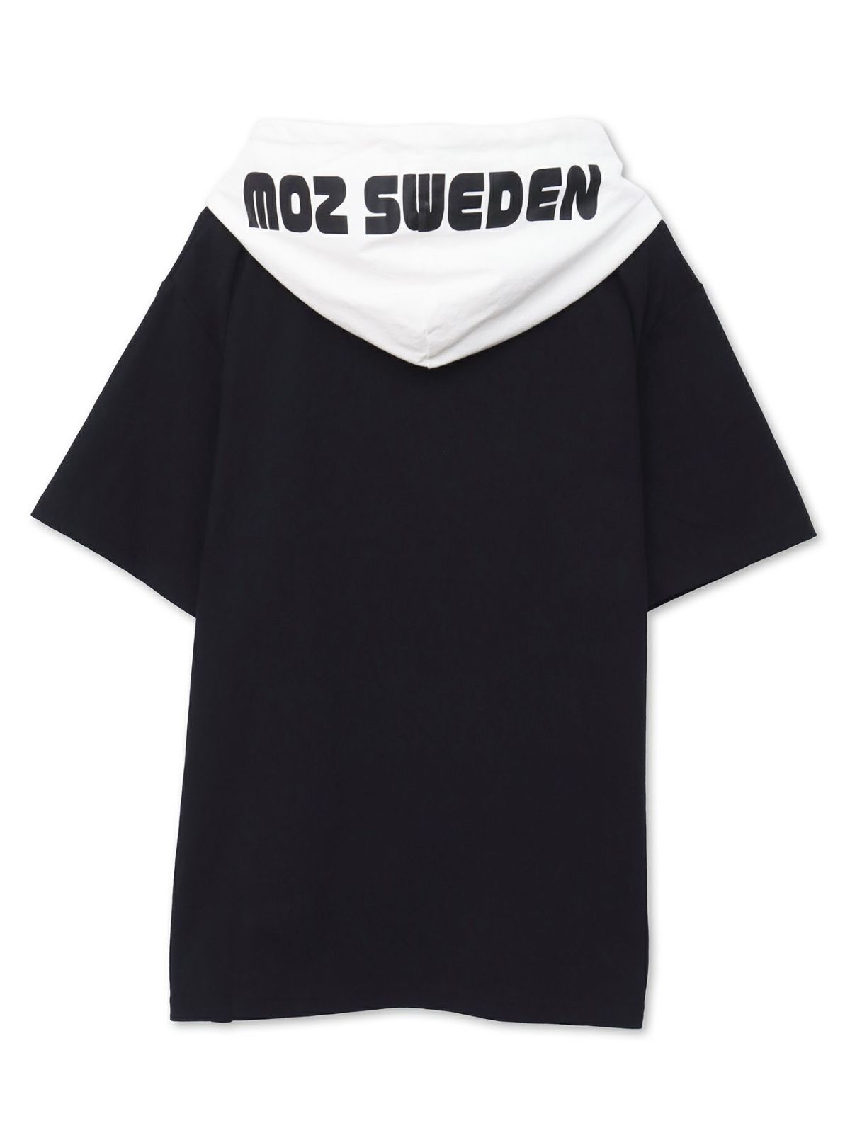  【moz】エルク サガラ刺繍入りレイヤードプルパーカー〔別注〕