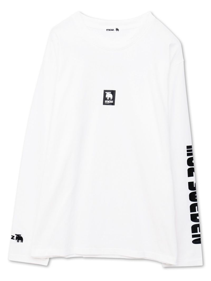  【moz】エルク サガラ刺繍入りレイヤードプルパーカー〔別注〕