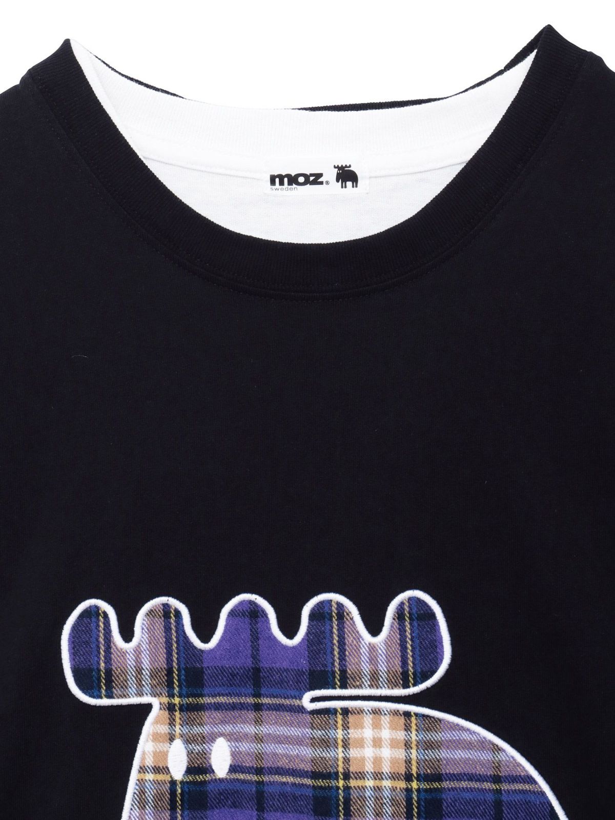  【moz】チェックエルク リアルレイヤードロンT〔別注〕