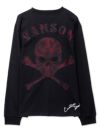 【VANSON】“パッチレススカル”刺繍入りロンT