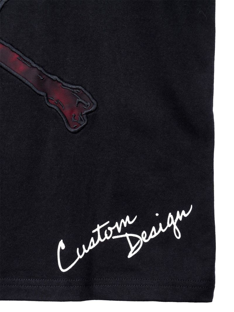 【VANSON】“パッチレススカル”刺繍入りロンT