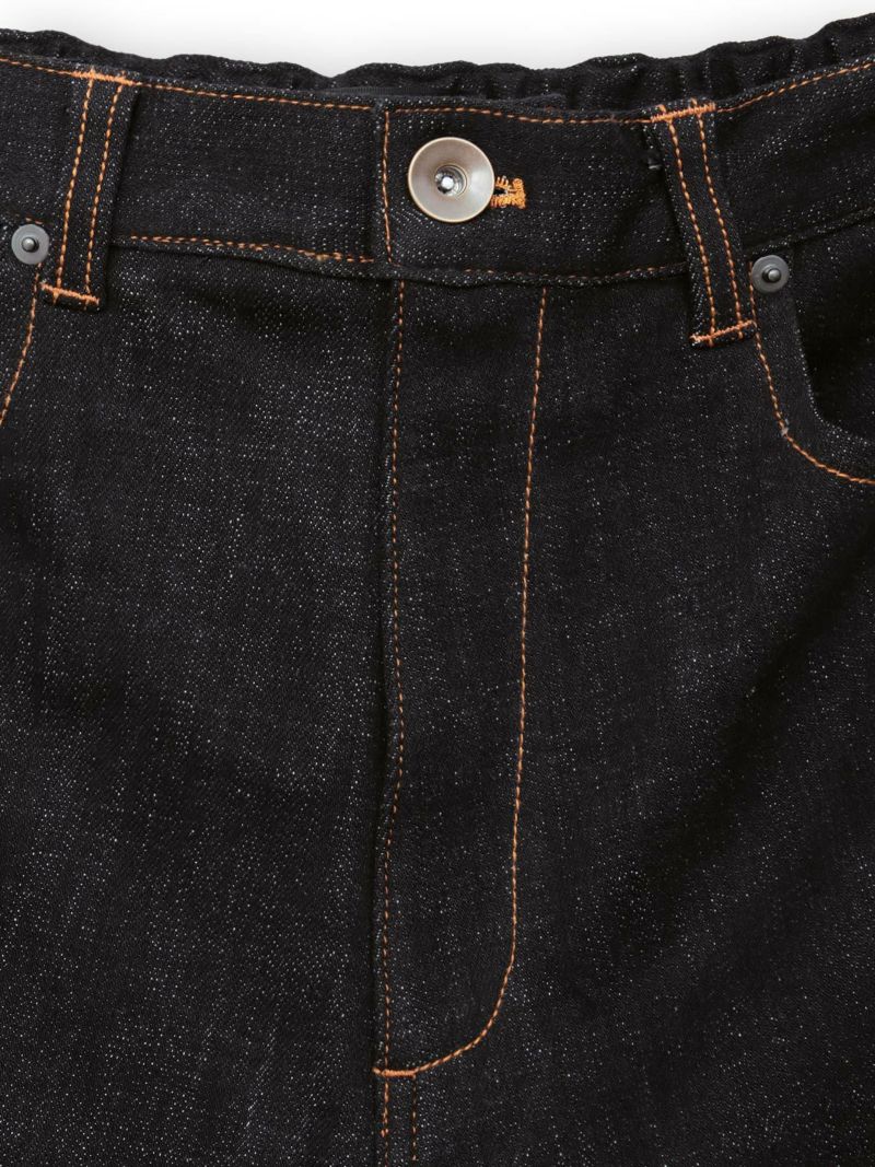 【今昔 -KON-JAKU-】“清明風月”総刺繍ワイドデニムパンツ