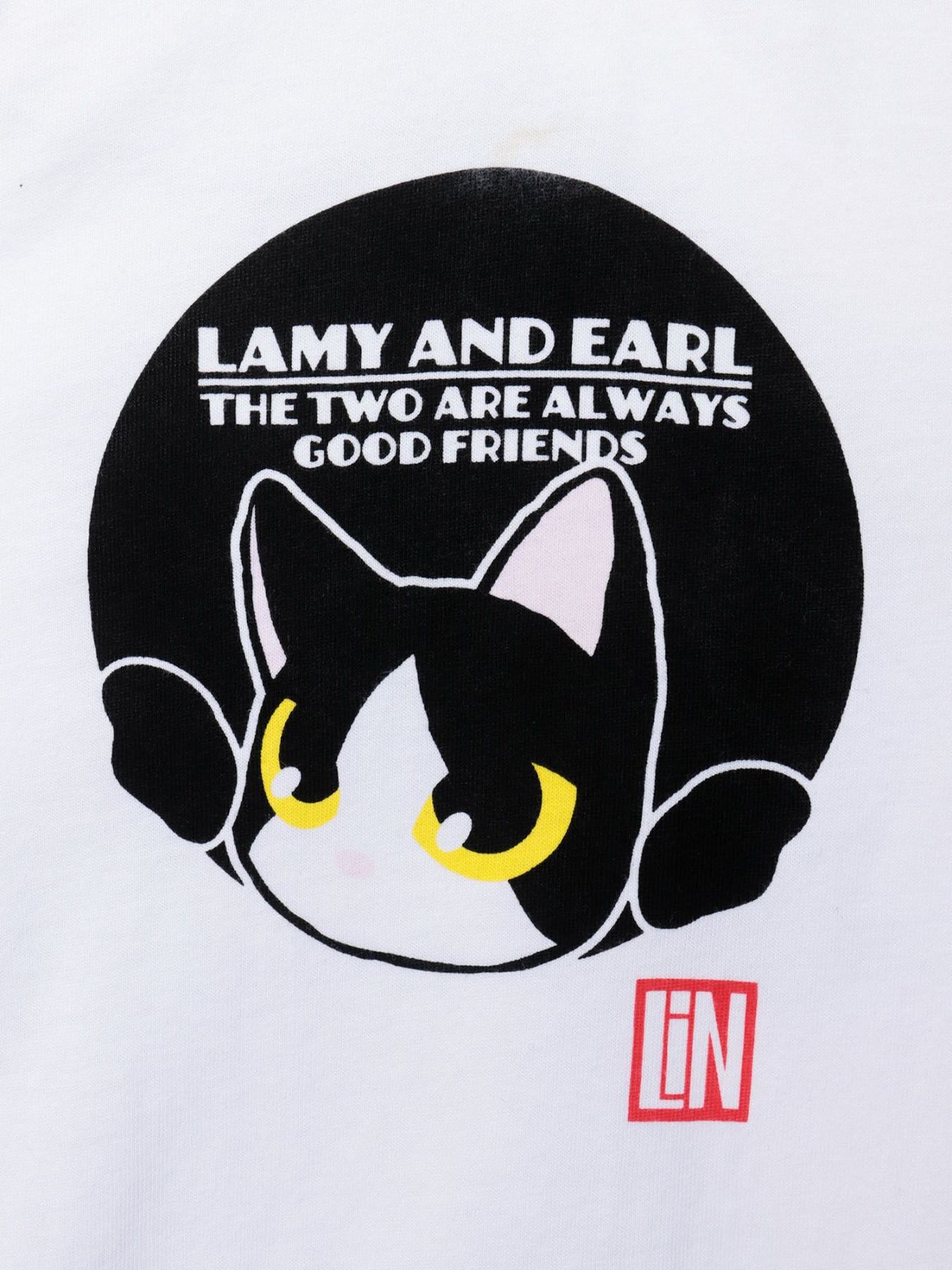 【LiN】“水玉模様からこんにちは”プリントロンT