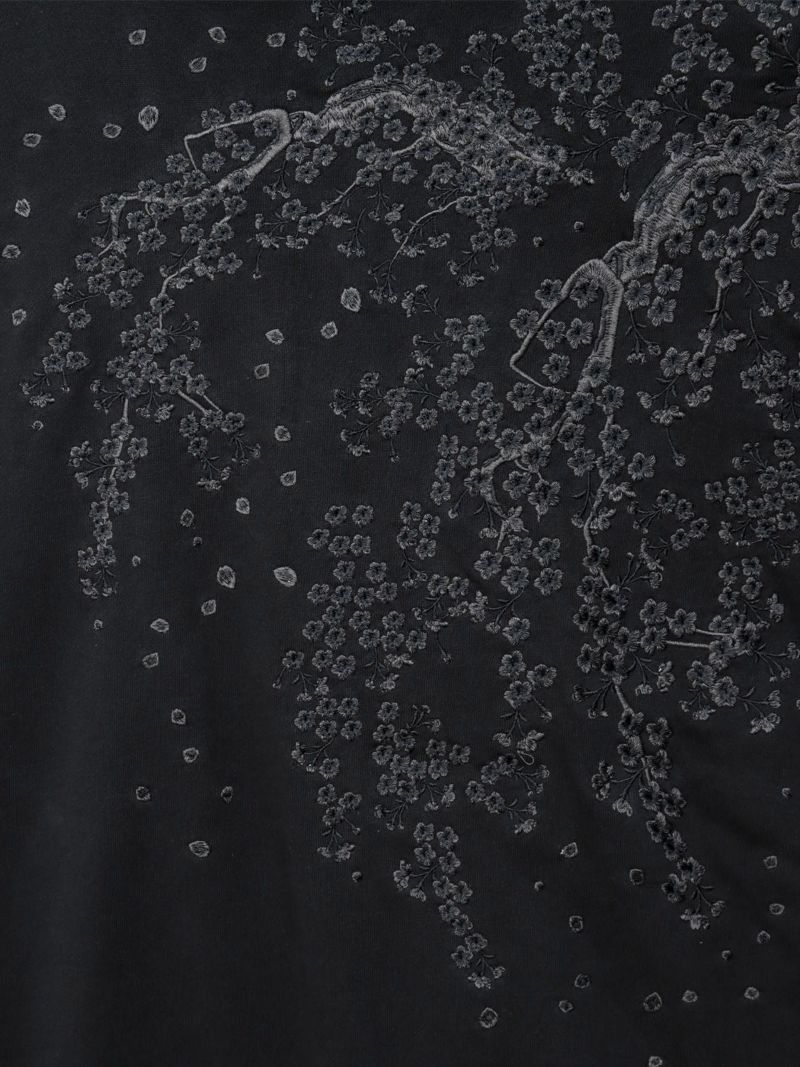 絡繰魂・漆】“漆桜”総刺繍ZIPパーカー