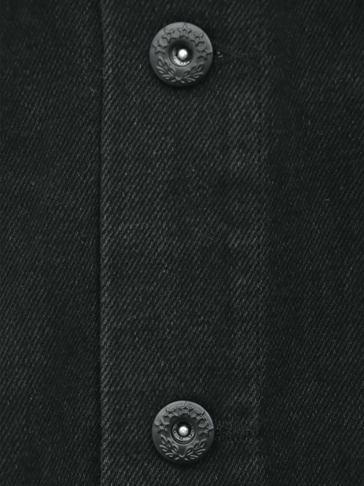 【絡繰魂・漆】“闇と狼”総刺繍デニムシャツ