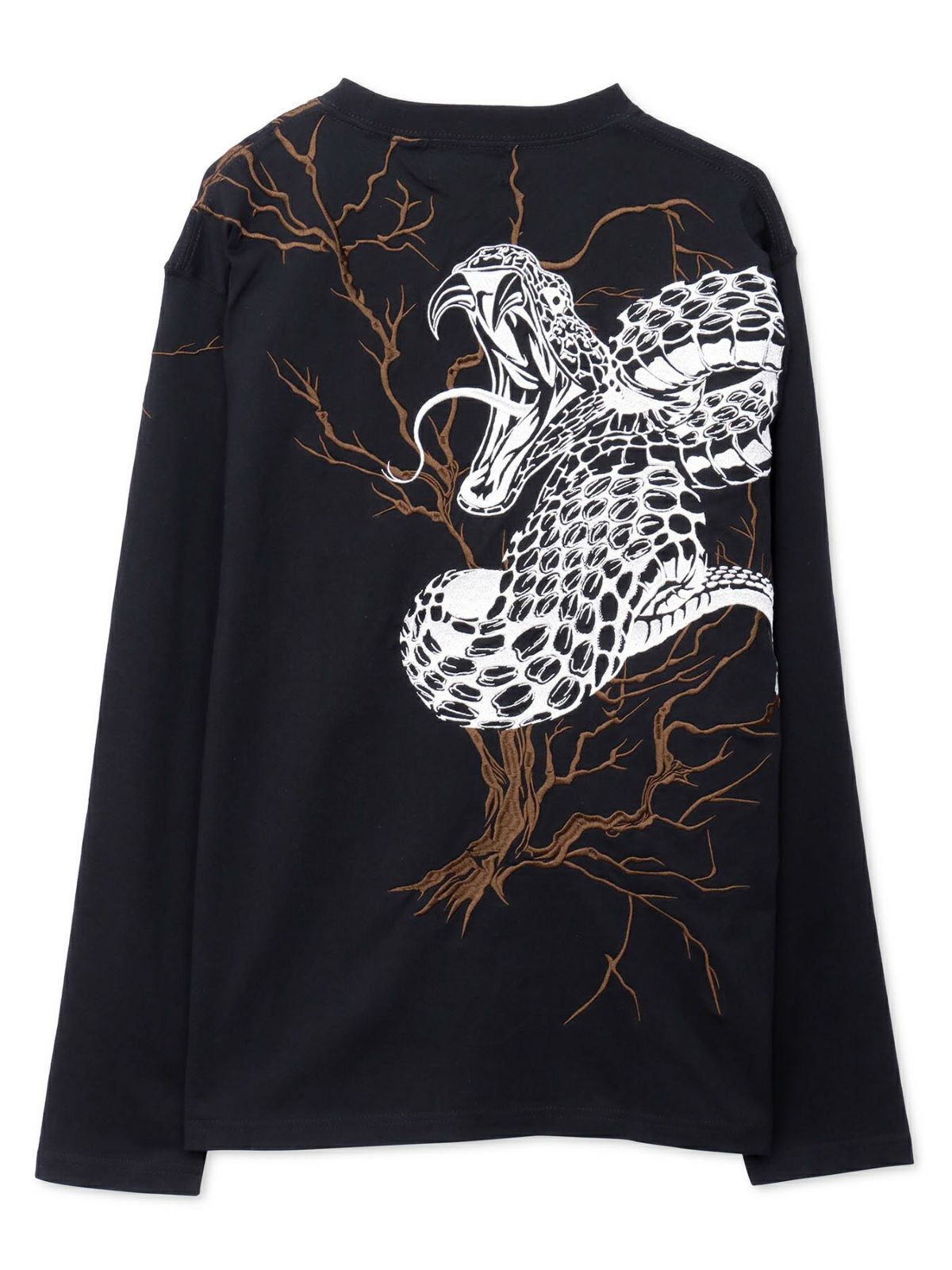  【絡繰魂】“大蛇”総刺繍ロンT