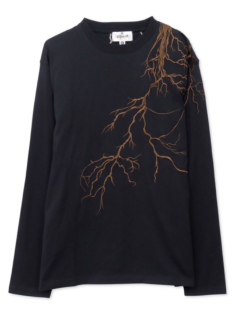  【絡繰魂】“大蛇”総刺繍ロンT